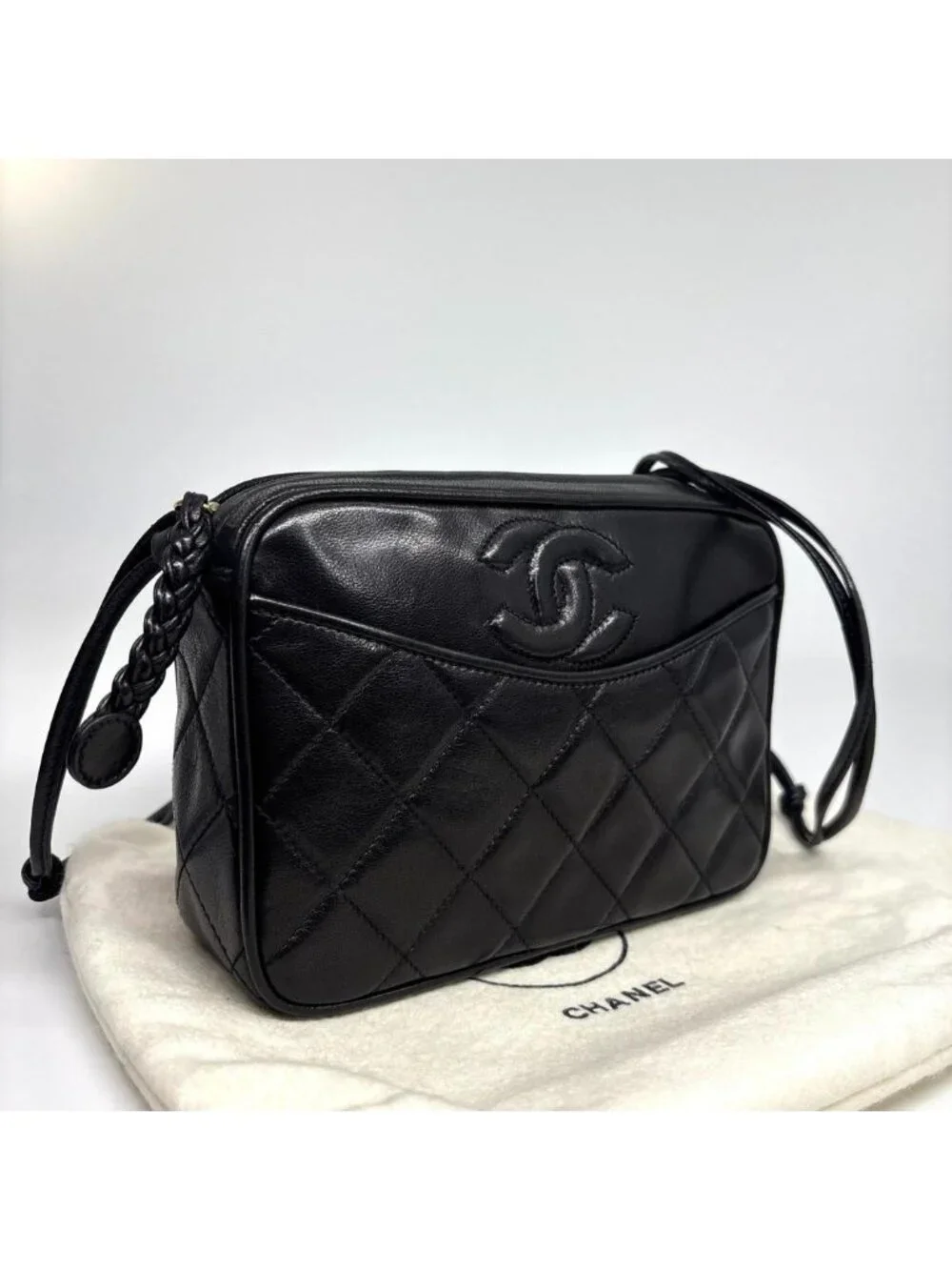 Chanel Lambskin Quilted Shoulder